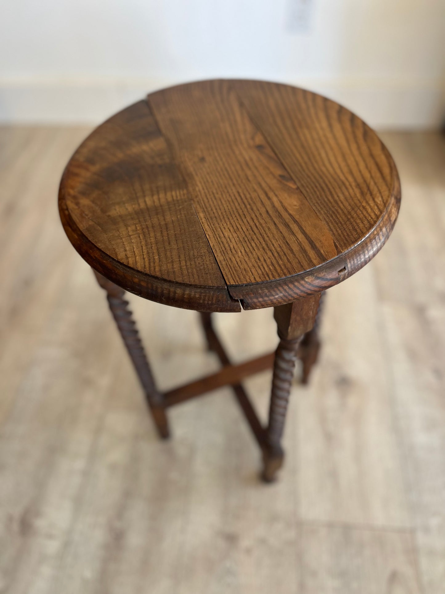 Folding Bobbin Side Table