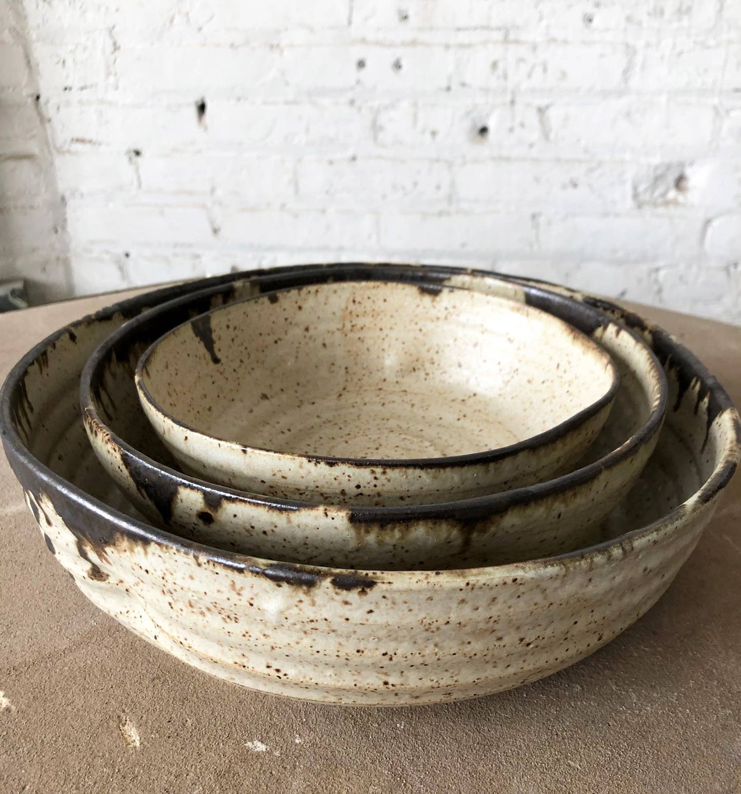 Speckled Glaze Nesting Bowls