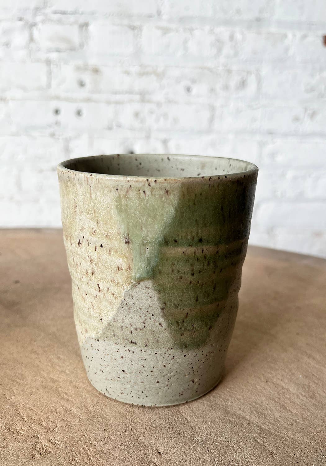 Speckled Green Stoneware Mug