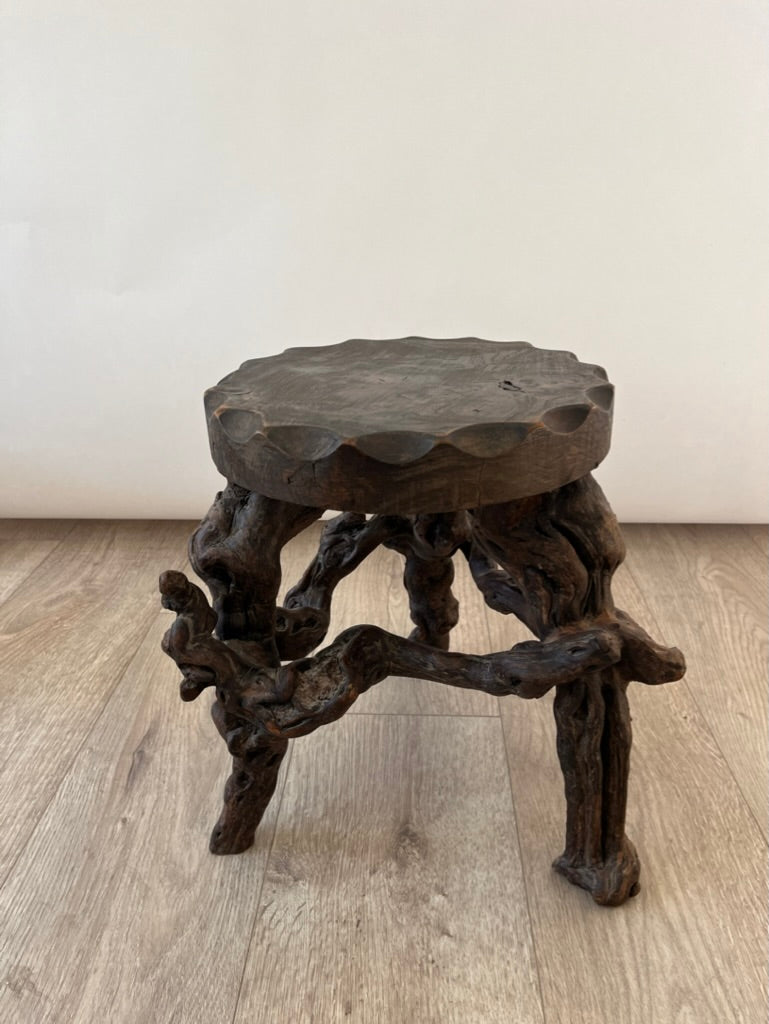 Vintage French Wine Vine Stool