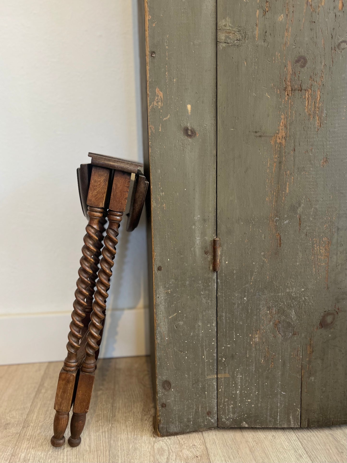 Folding Bobbin Side Table
