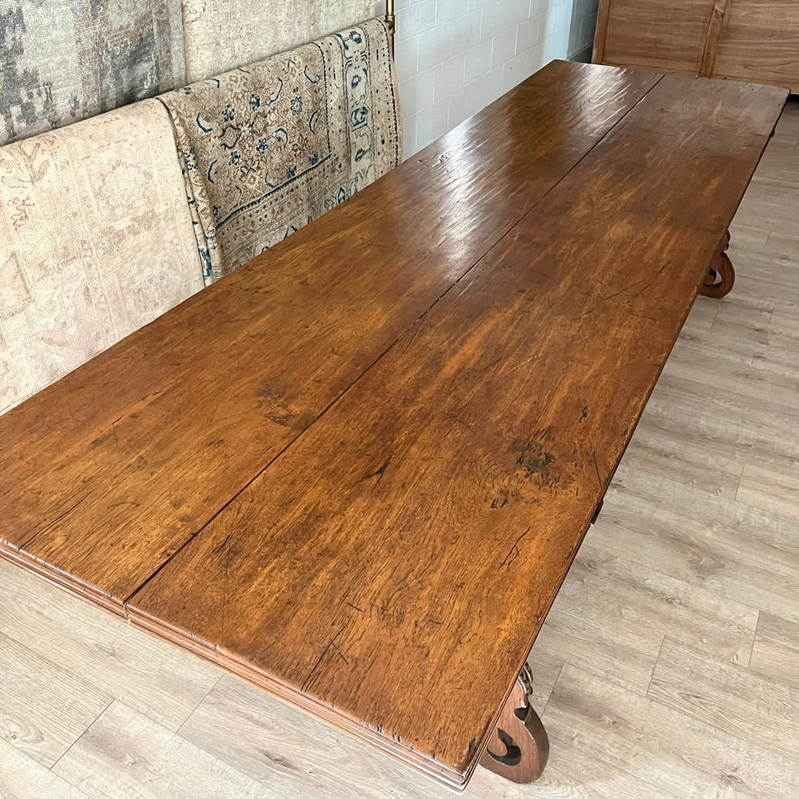 18th Century Spanish Baroque Style Dining Table