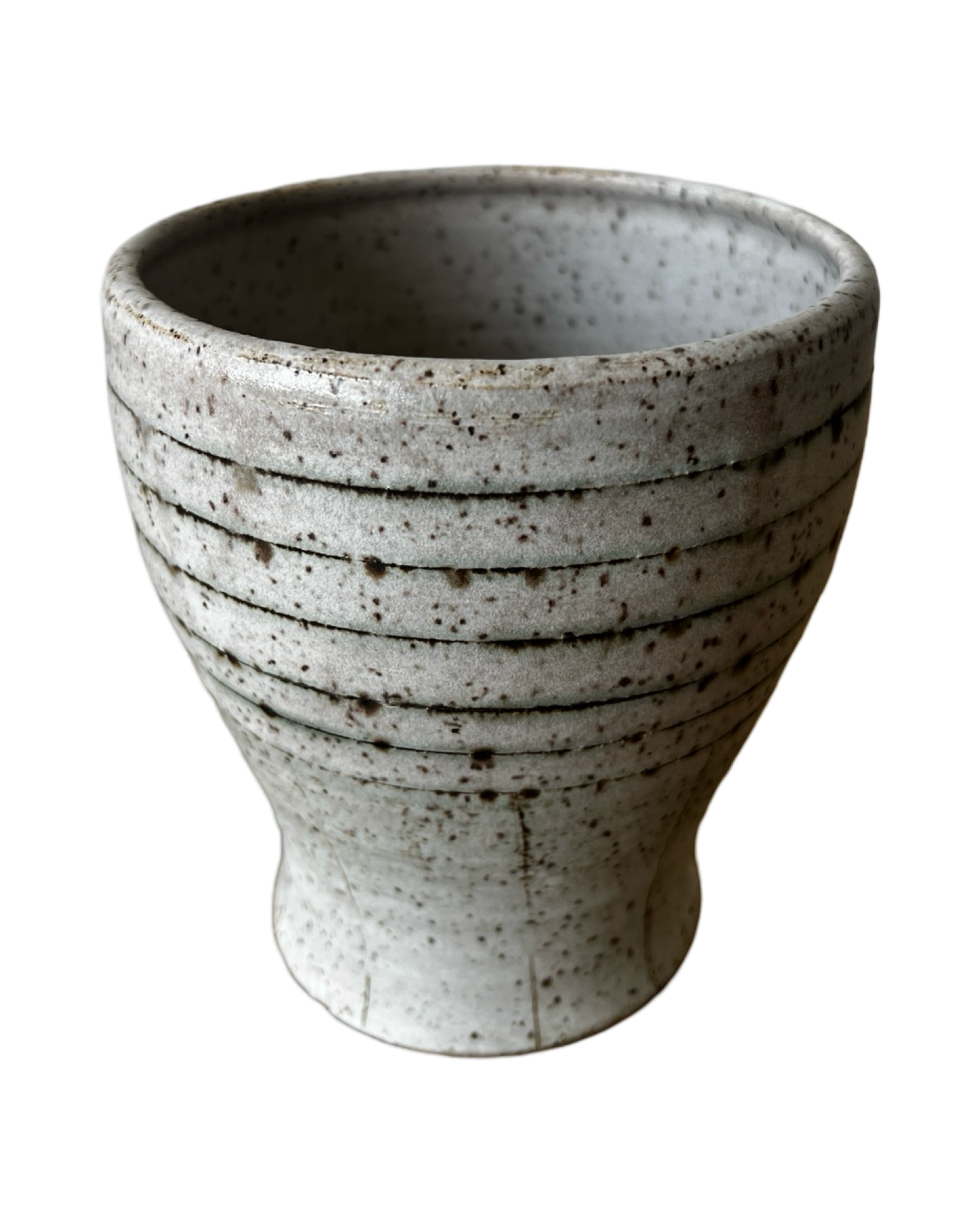 Striped Stoneware Lined Vase