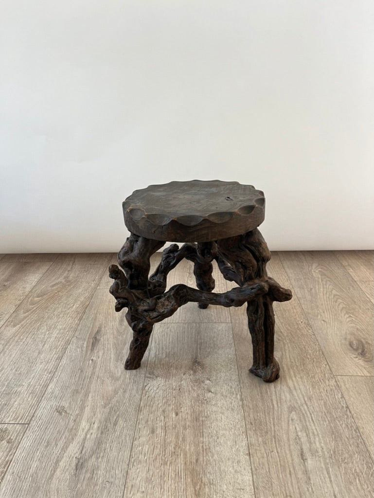 Vintage French Wine Vine Stool