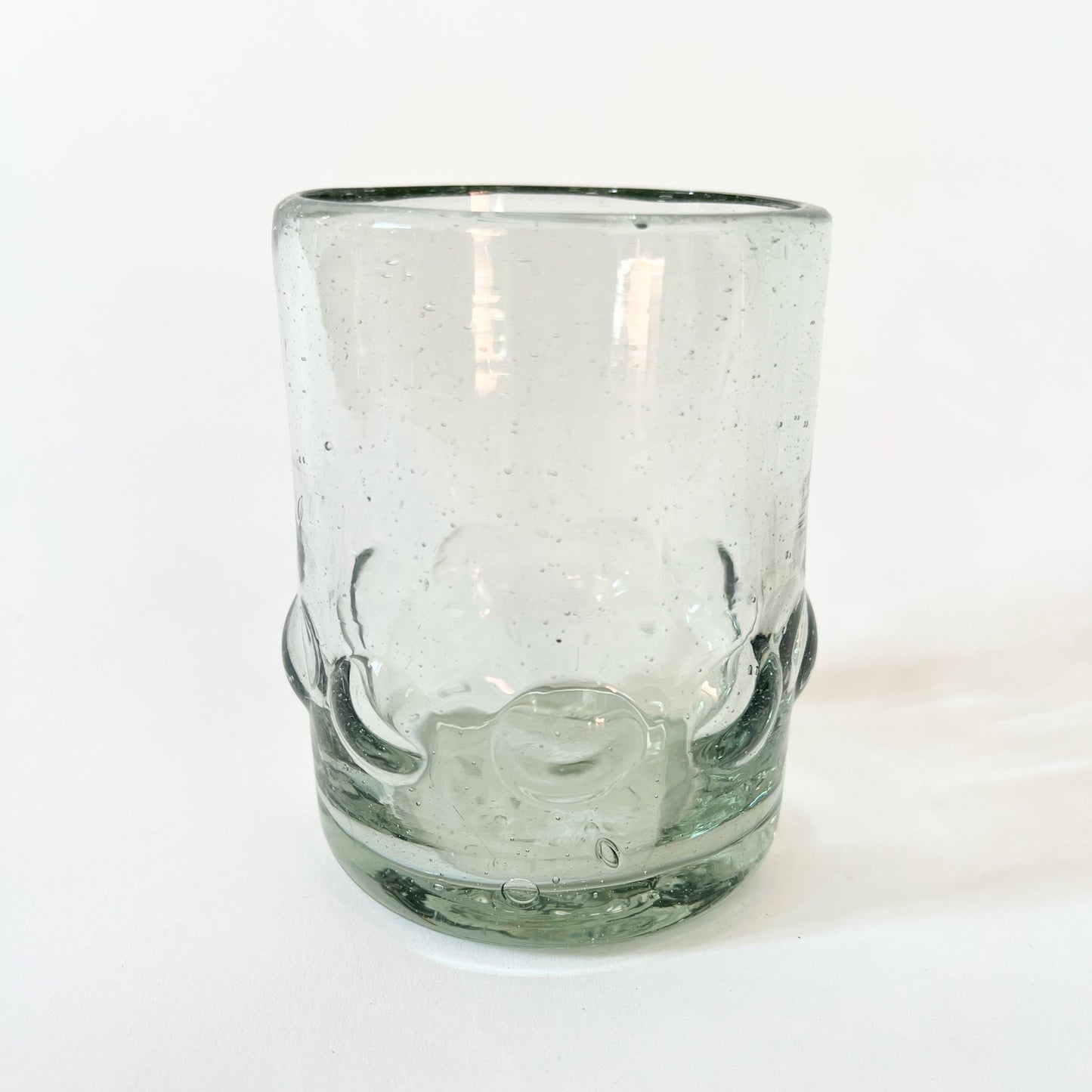 S/4 Handblown Bubble Glass Tumblers
