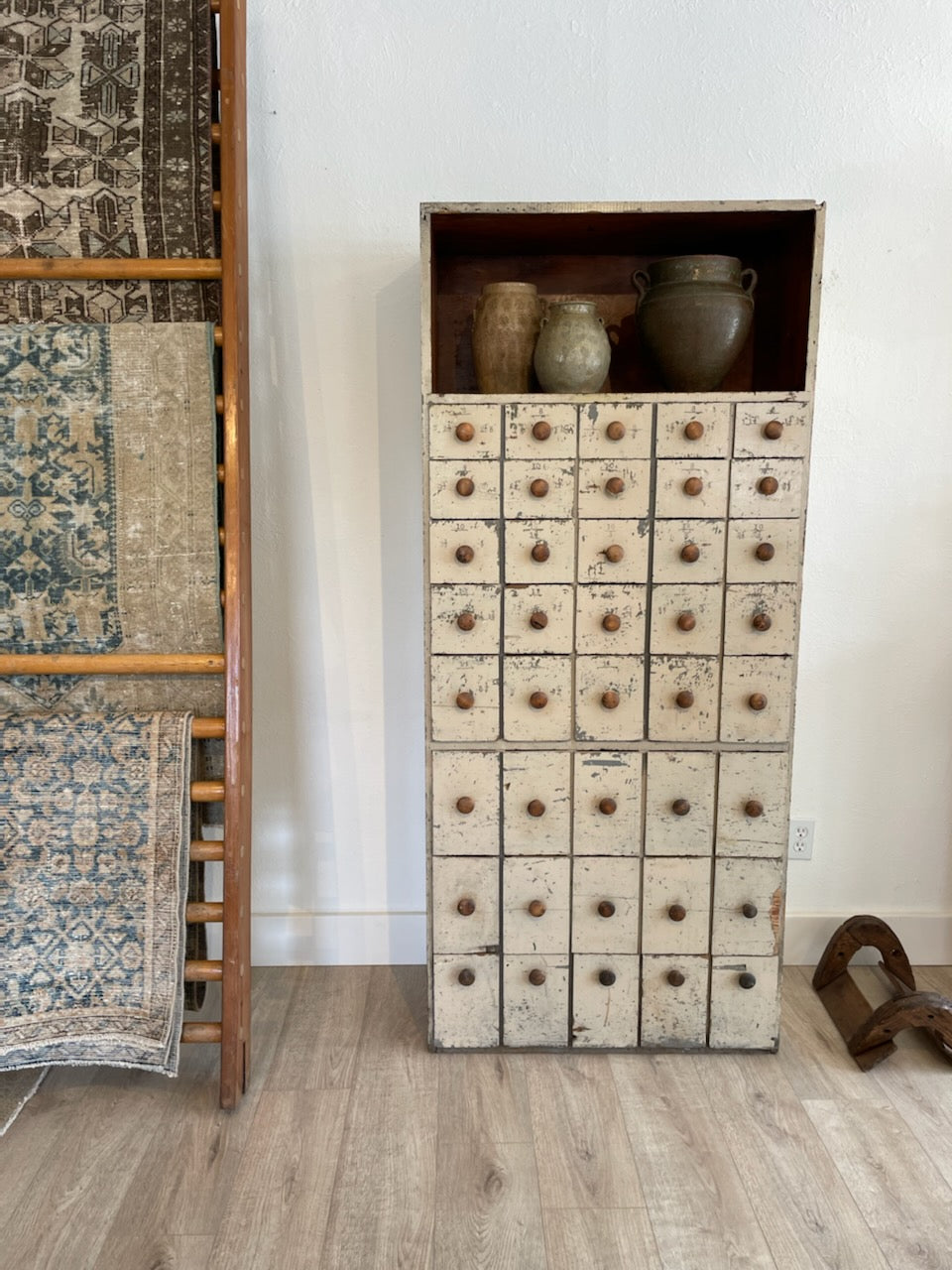 Vintage Multi Drawer Hardware Cabinet