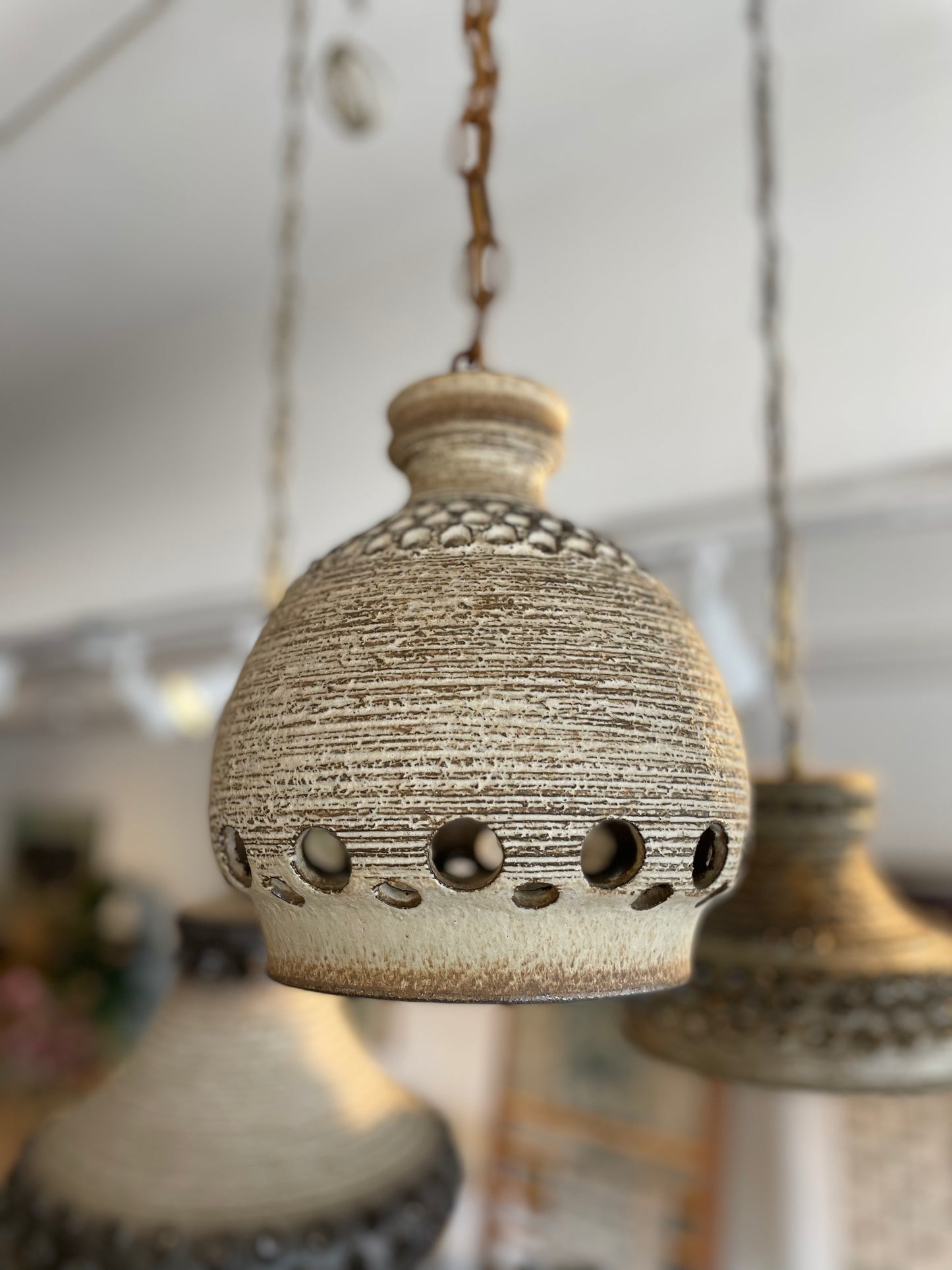 Vintage 70's Pottery Pendants from Denmark