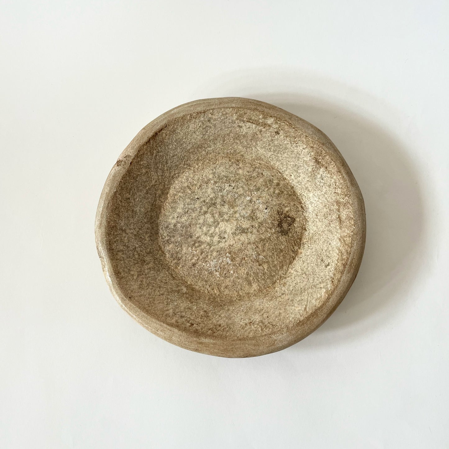 Vintage Round Marble Dish S