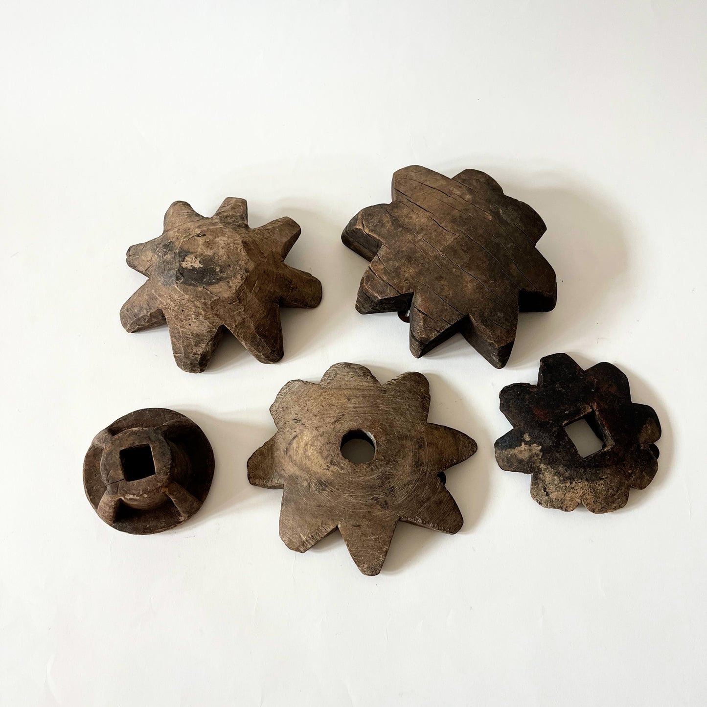 Antique Wooden Cogs Large