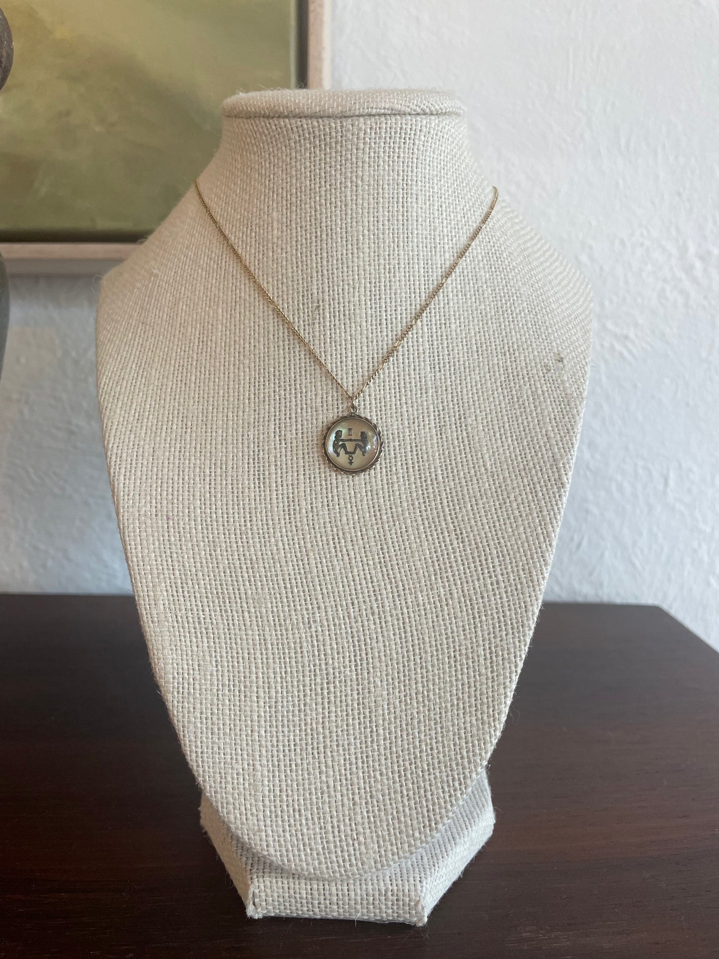 Vintage 14k Gemini Necklace w/ Figaro