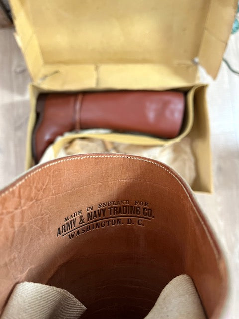 Vintage Army Navy Leather Riding Boots
