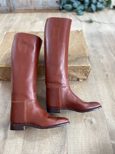 Vintage Army Navy Leather Riding Boots