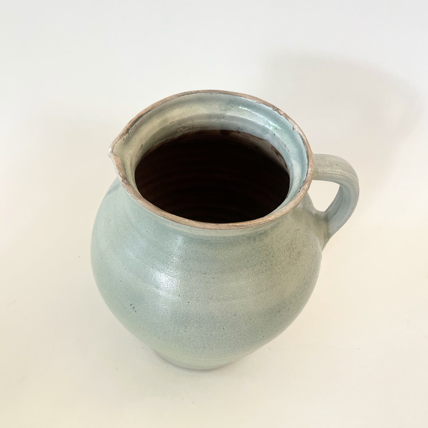 Hungarian Sea Green Ceramic Pitcher