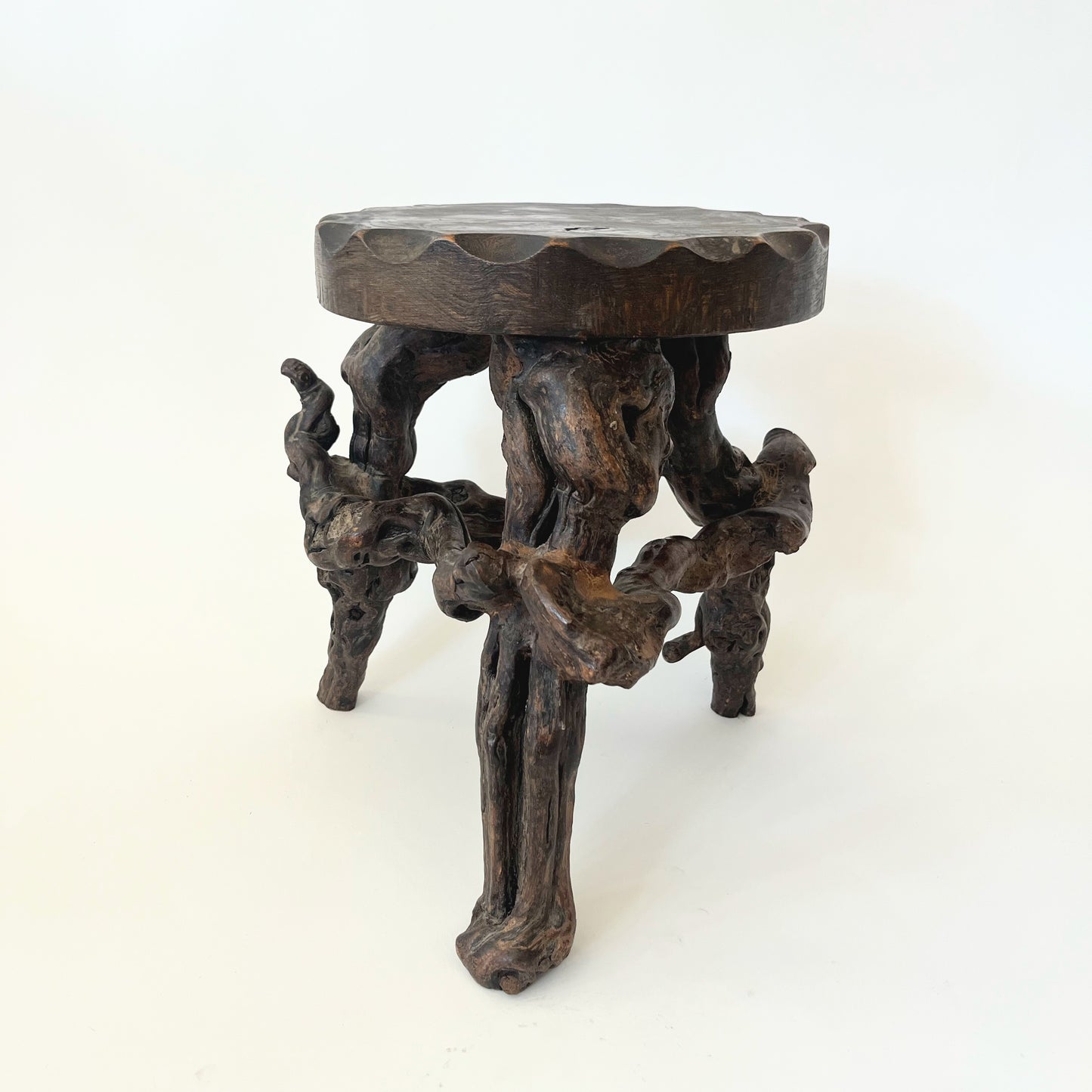Vintage French Wine Vine Stool