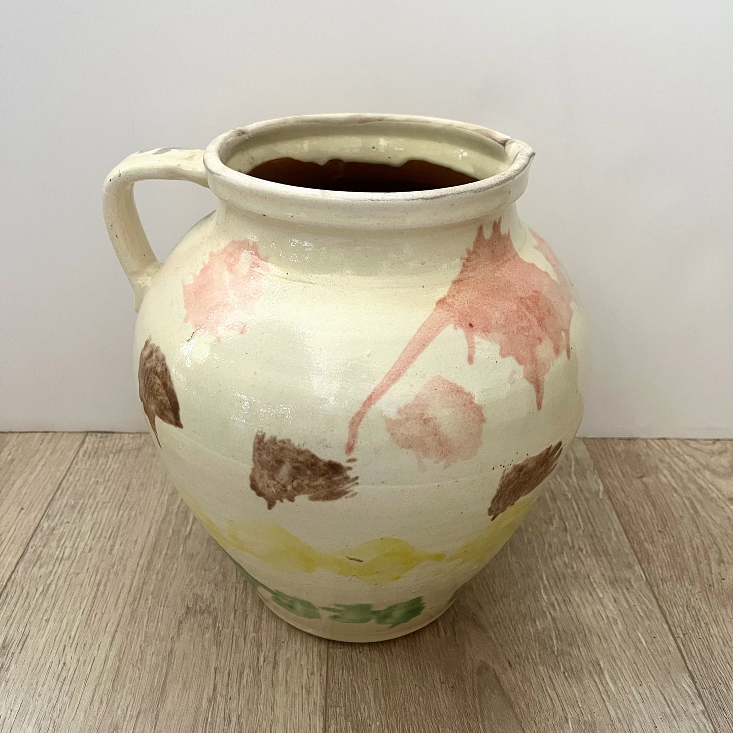 Hungarian Majolica Ceramic Pitcher