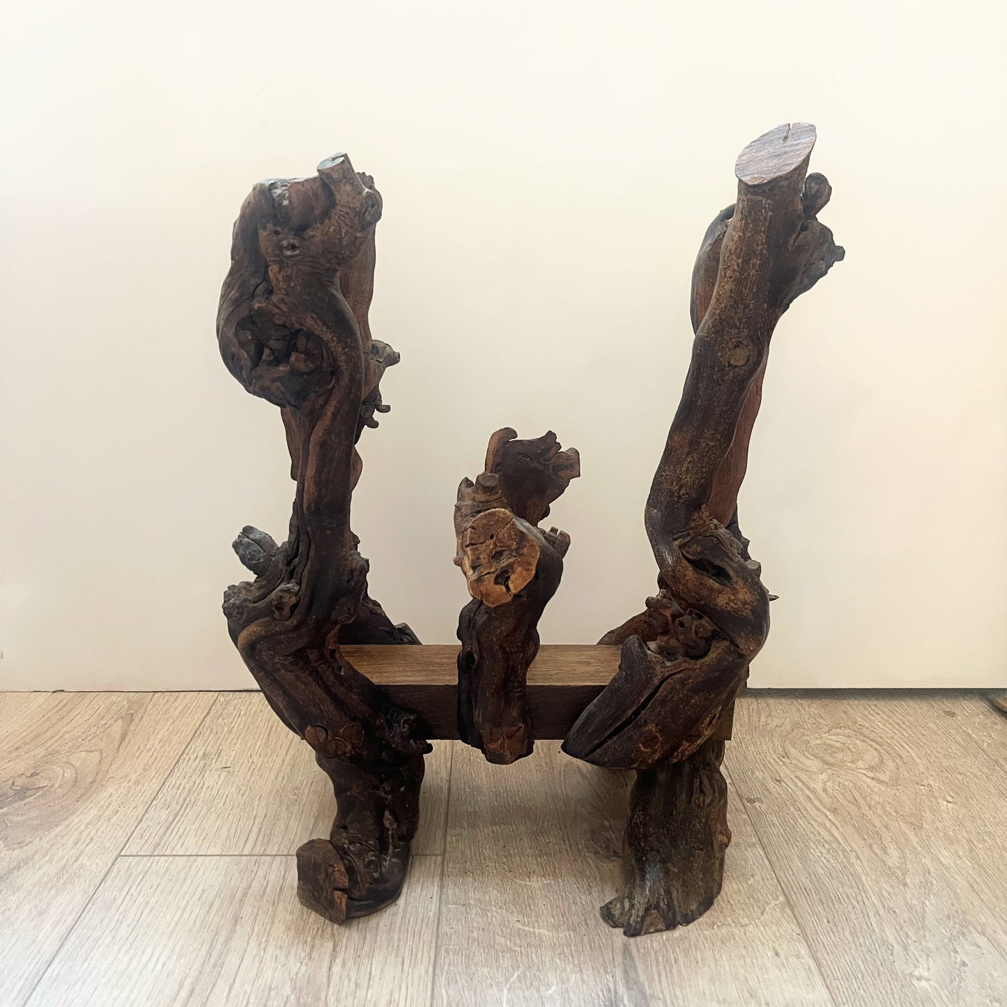Vintage French Wine Vine Magazine Rack
