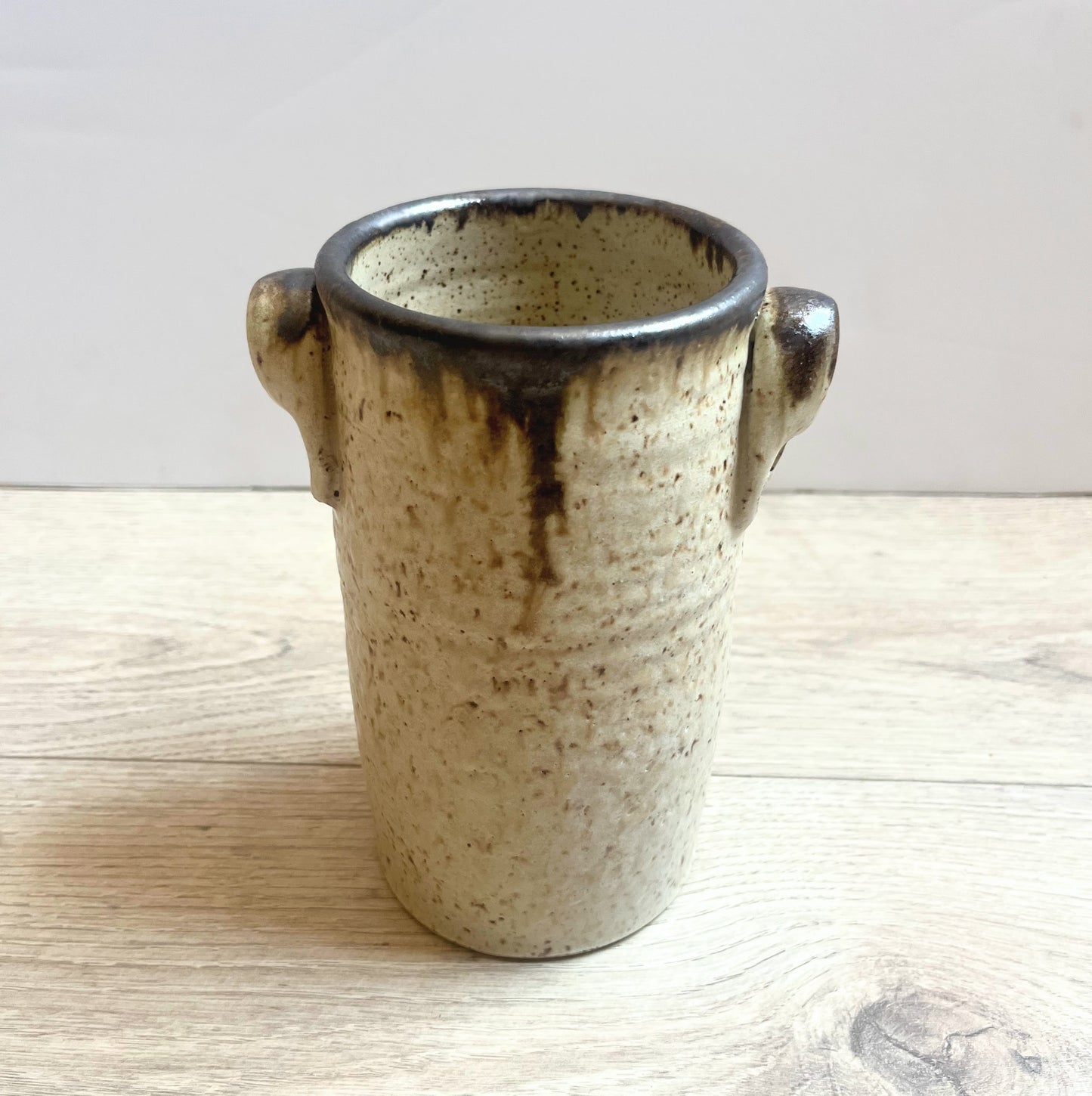 Speckled Stoneware Utensil Holder