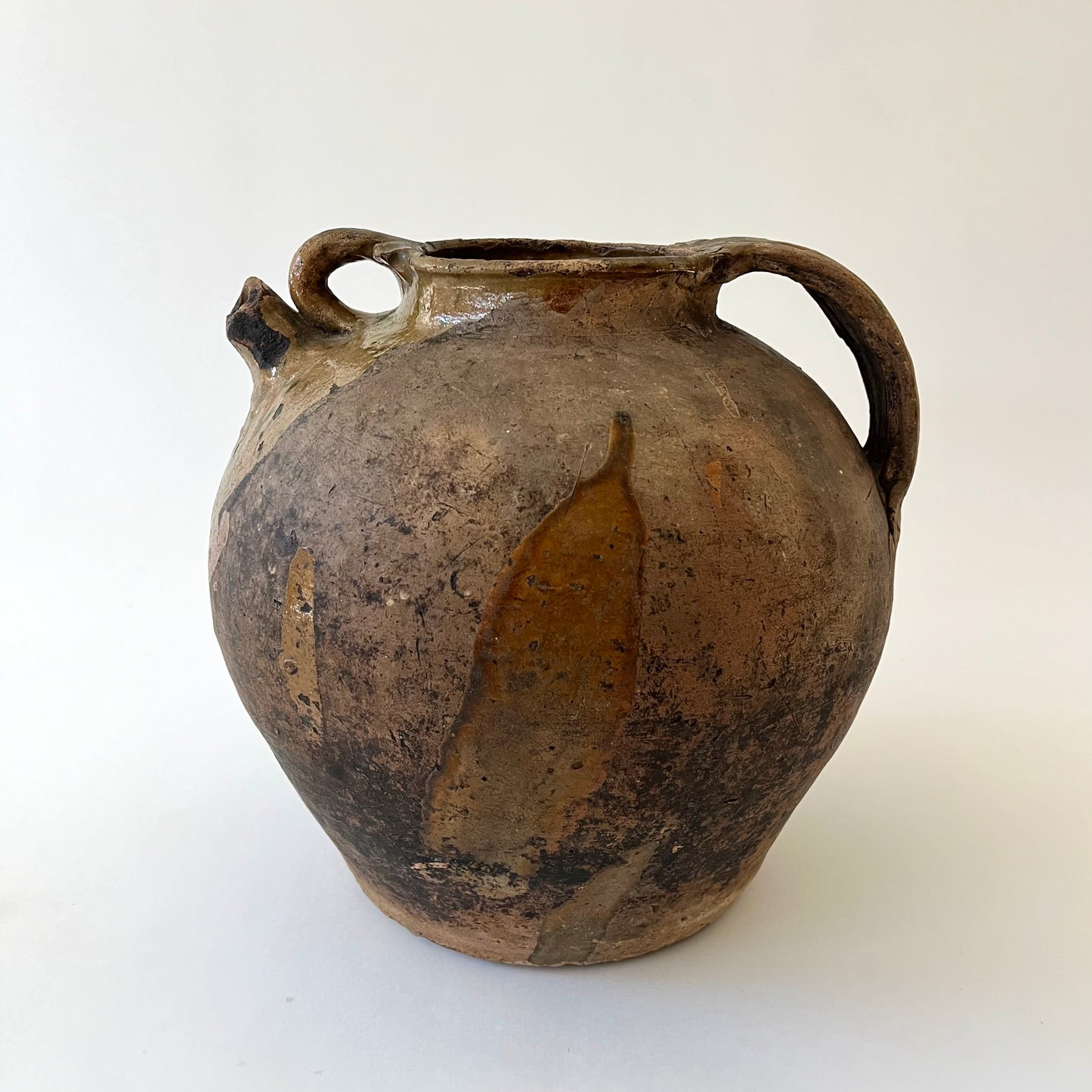 Antique French Olive Oil Pitcher