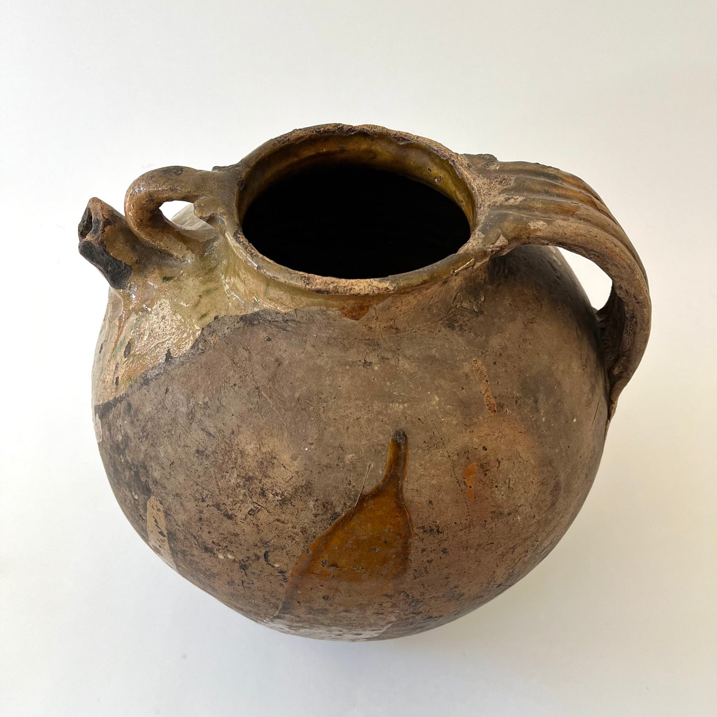 Antique French Olive Oil Pitcher