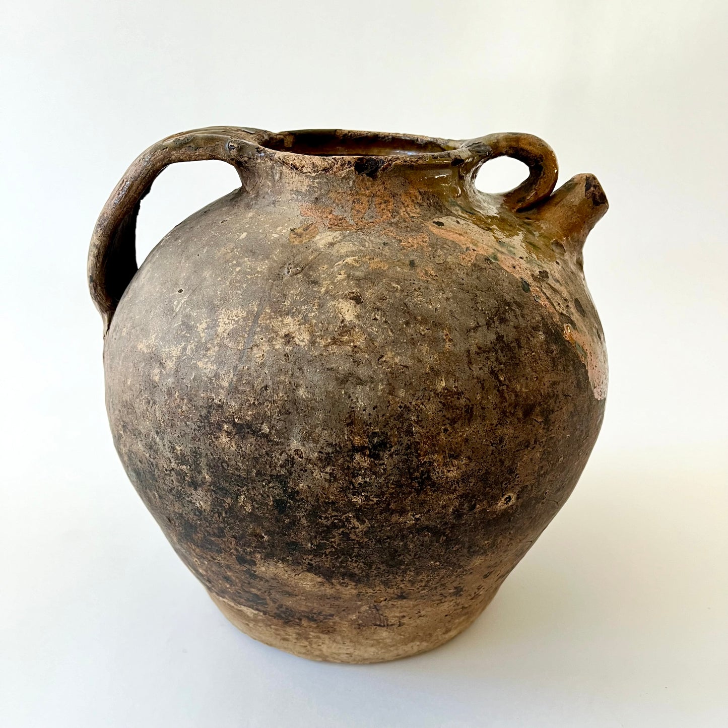 Antique French Olive Oil Pitcher