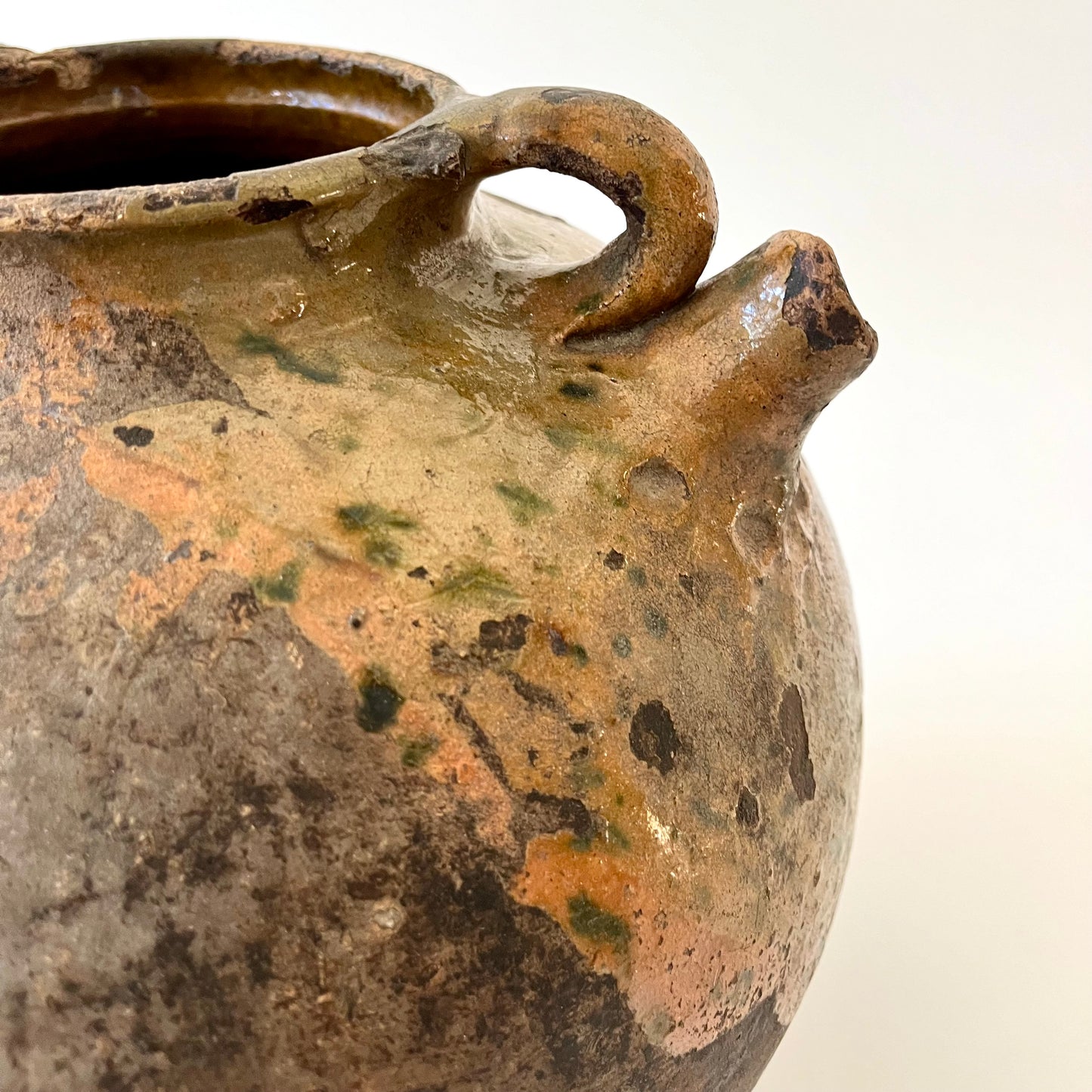 Antique French Olive Oil Pitcher