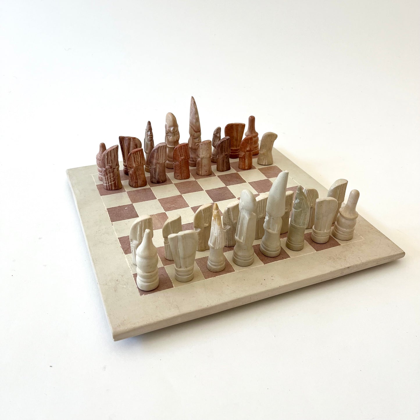 Carved Soapstone Chess Set