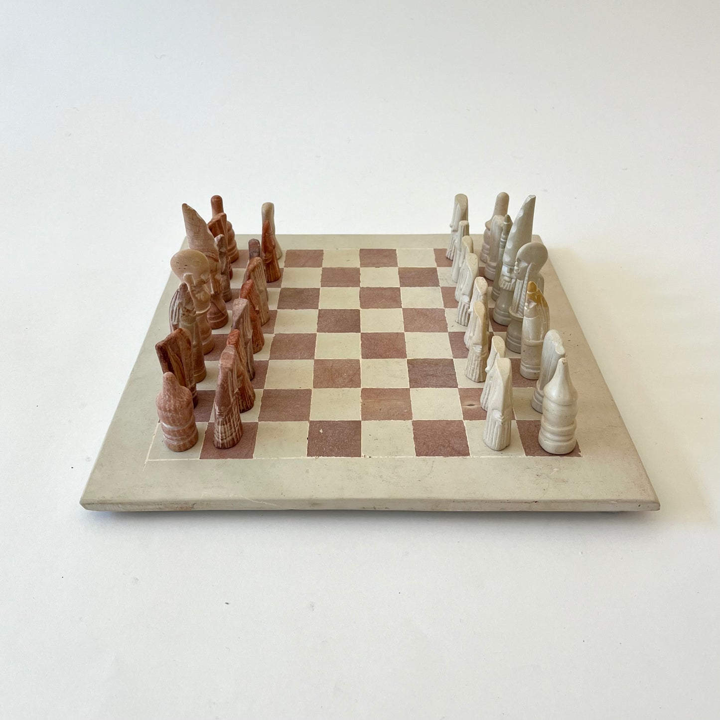 Carved Soapstone Chess Set