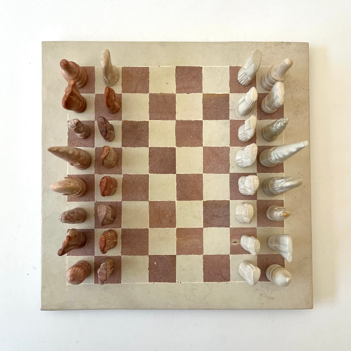 Carved Soapstone Chess Set