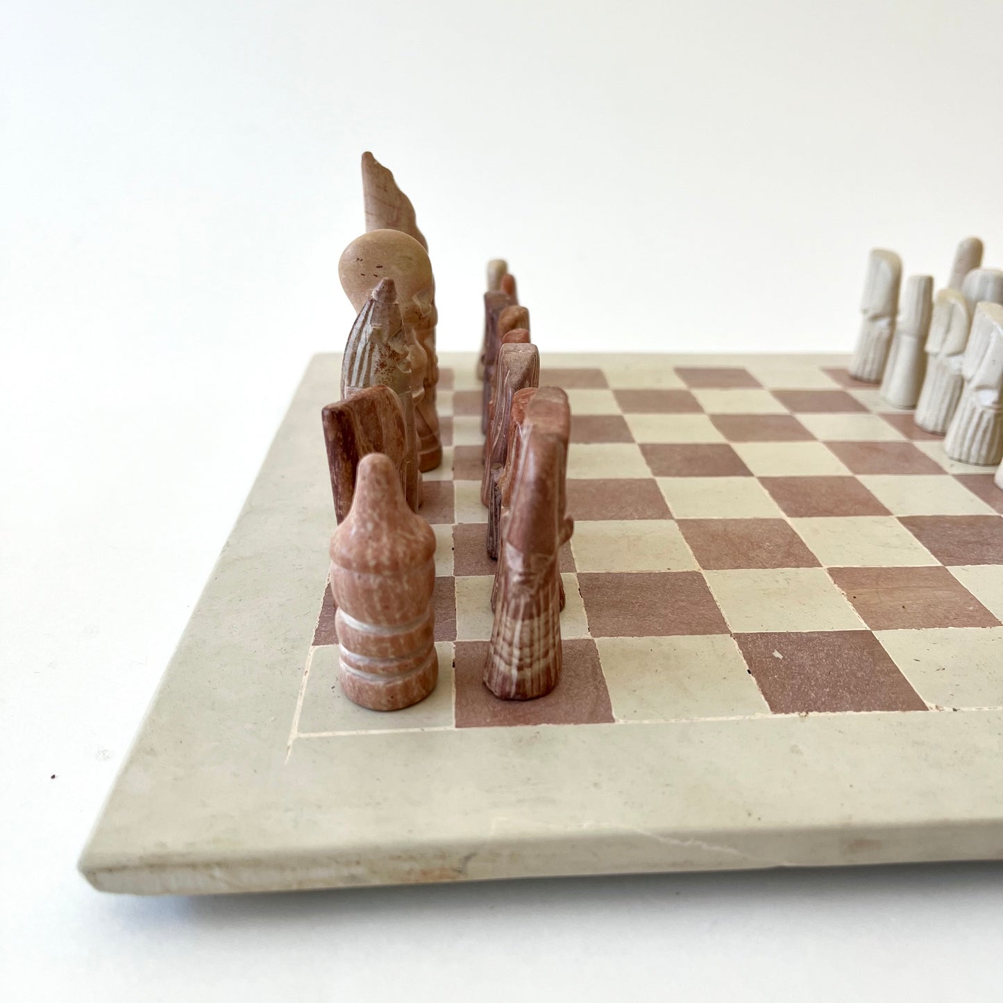 Carved Soapstone Chess Set
