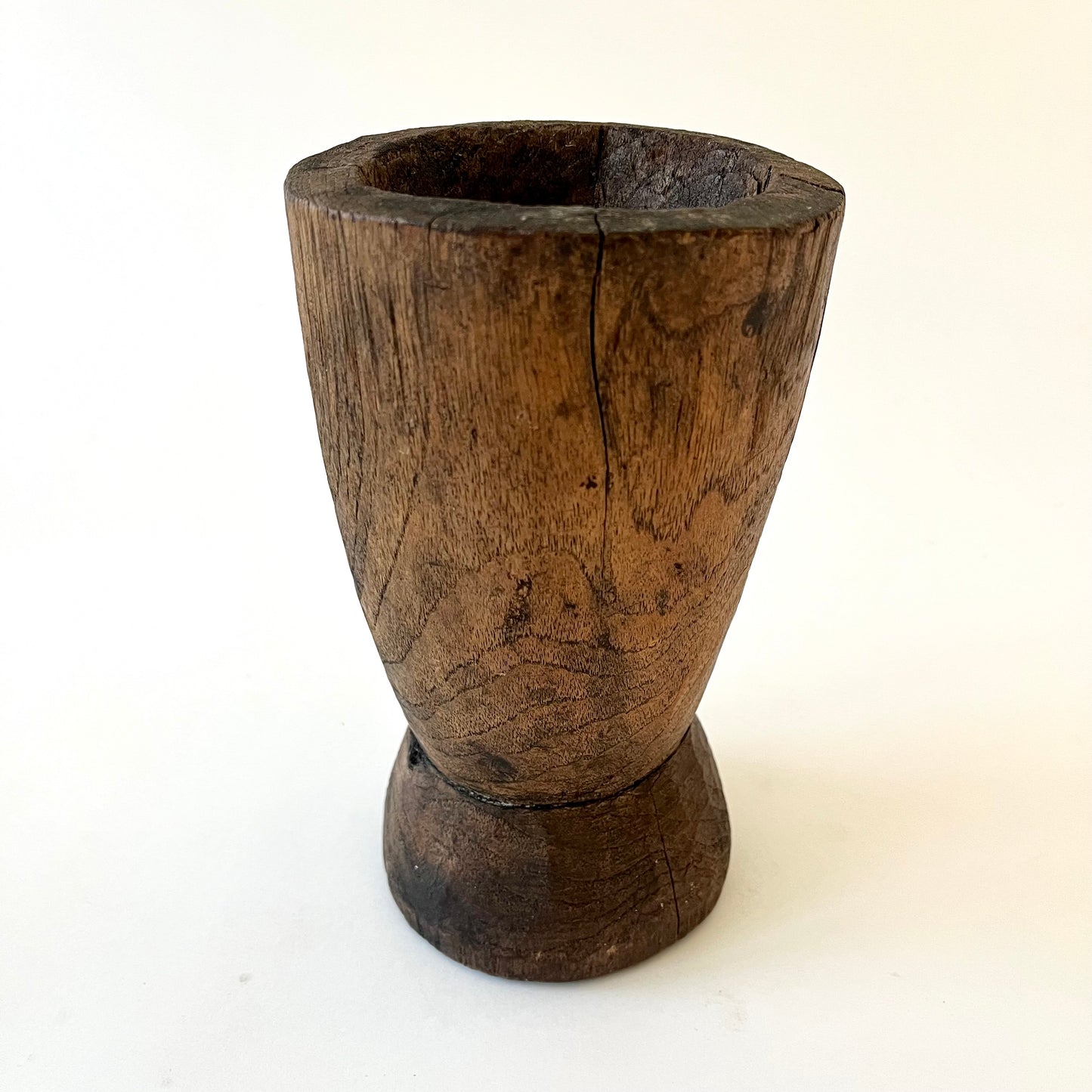 Primitive Wooden Mortar