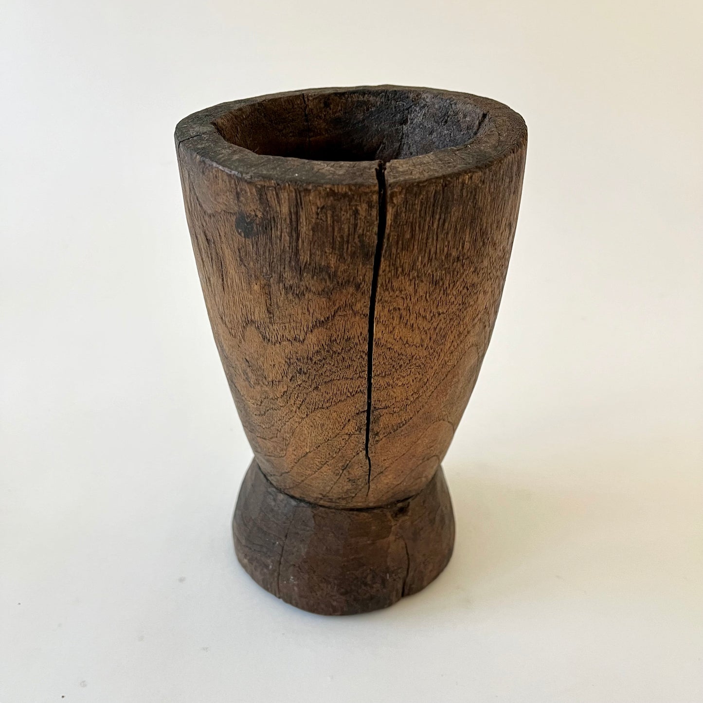 Primitive Wooden Mortar
