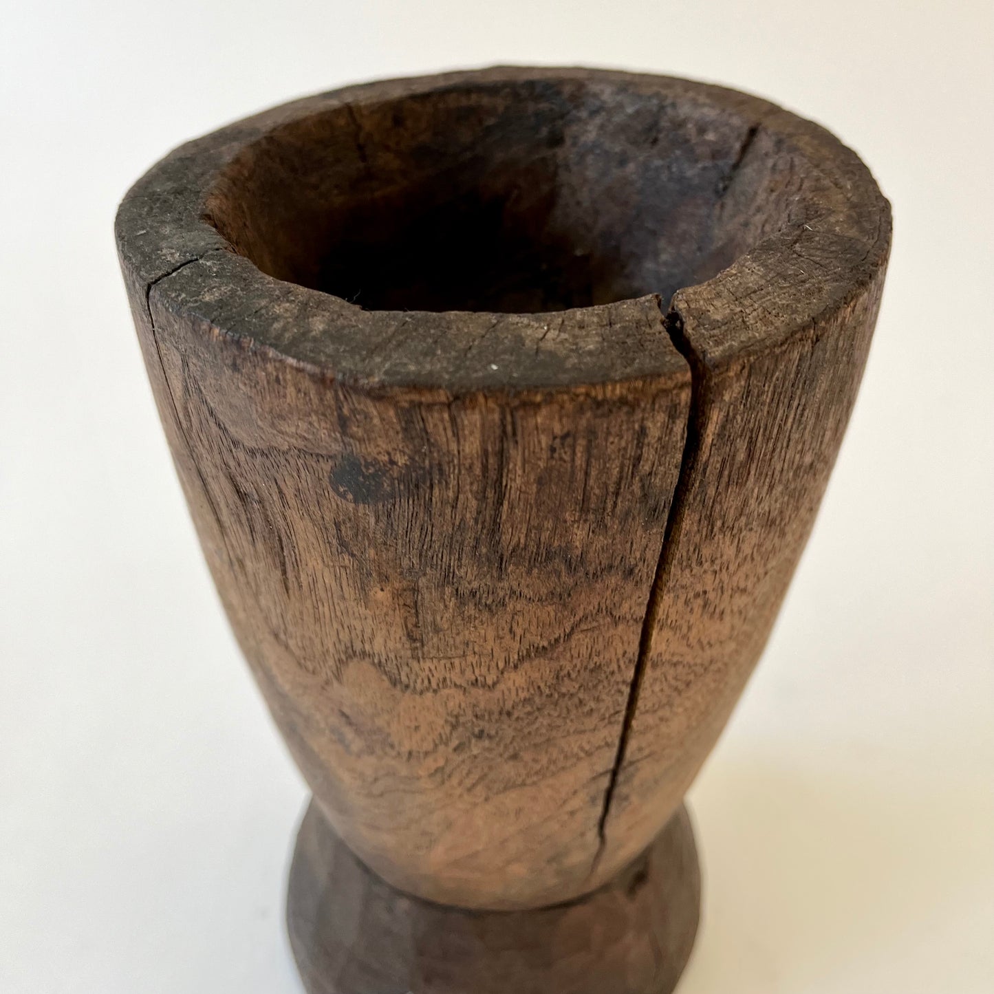 Primitive Wooden Mortar