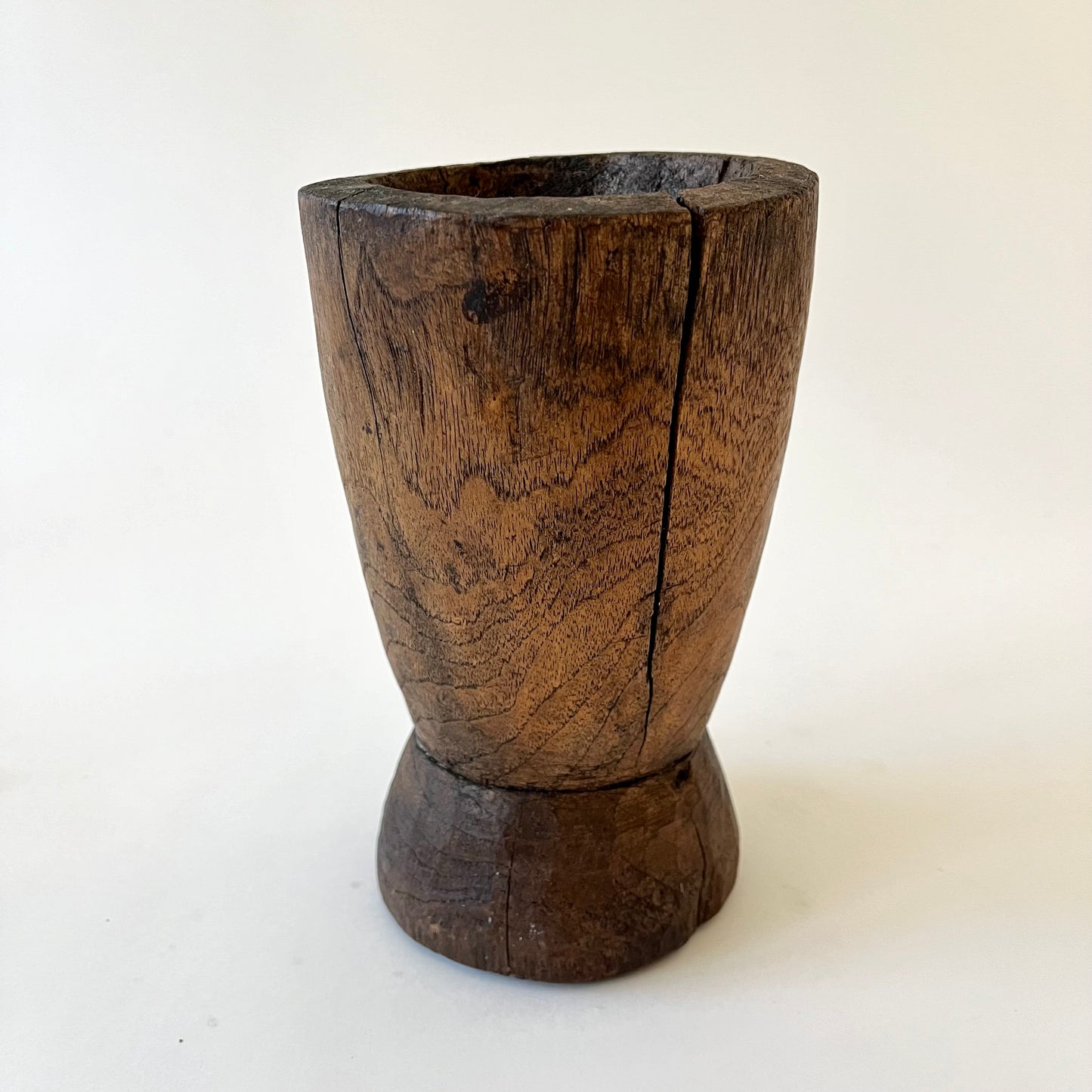 Primitive Wooden Mortar