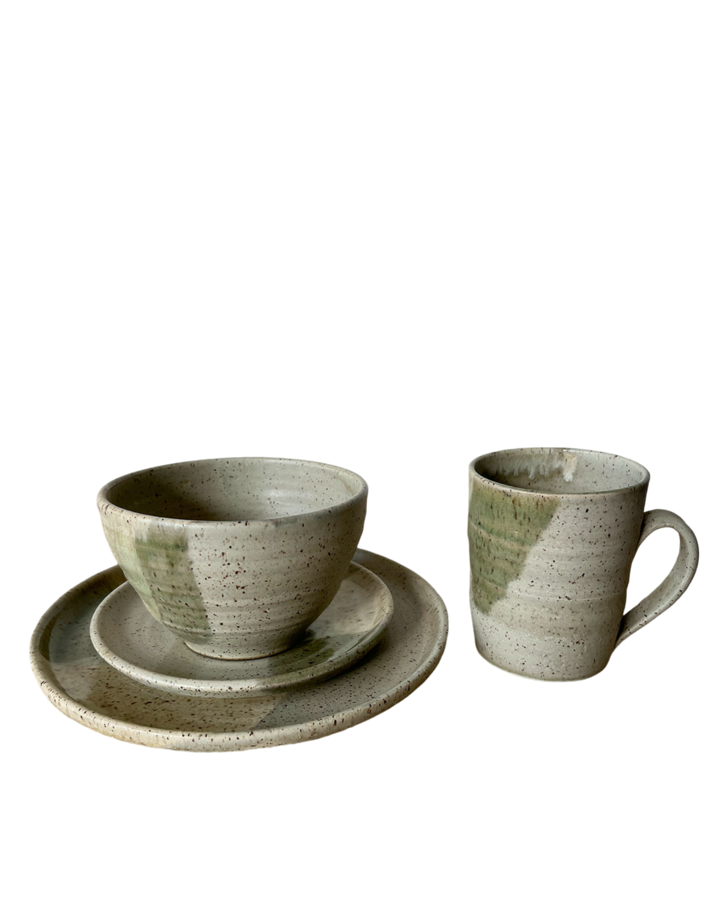 Speckled Green Stoneware Mug