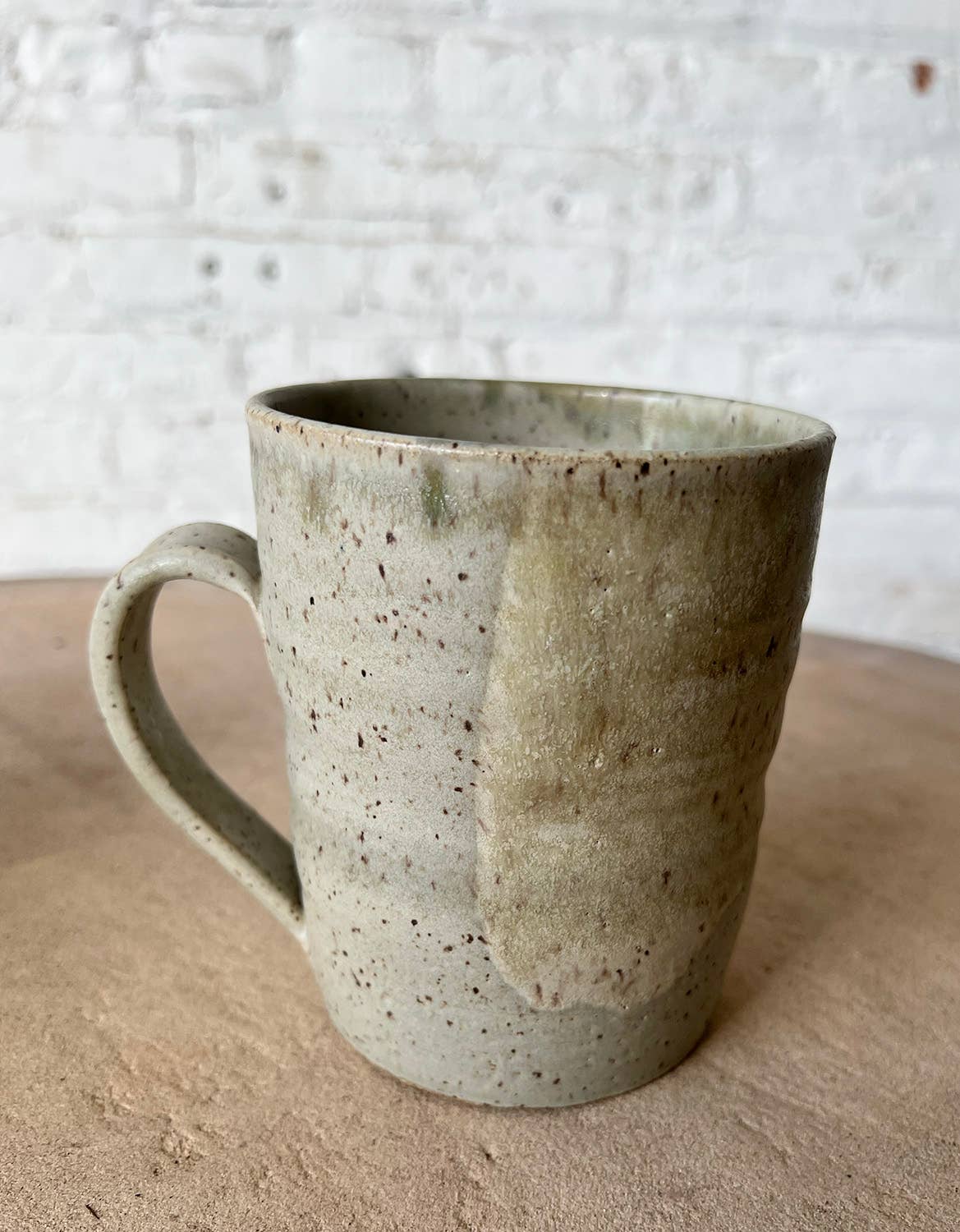 Speckled Green Stoneware Mug