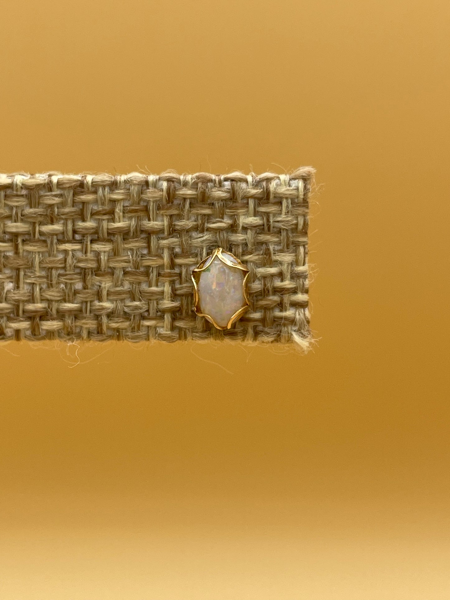 14k Gold and Opal Stud Earrings