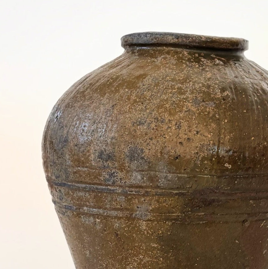 Vintage Mijiu Handmade Storage Jar Lrg