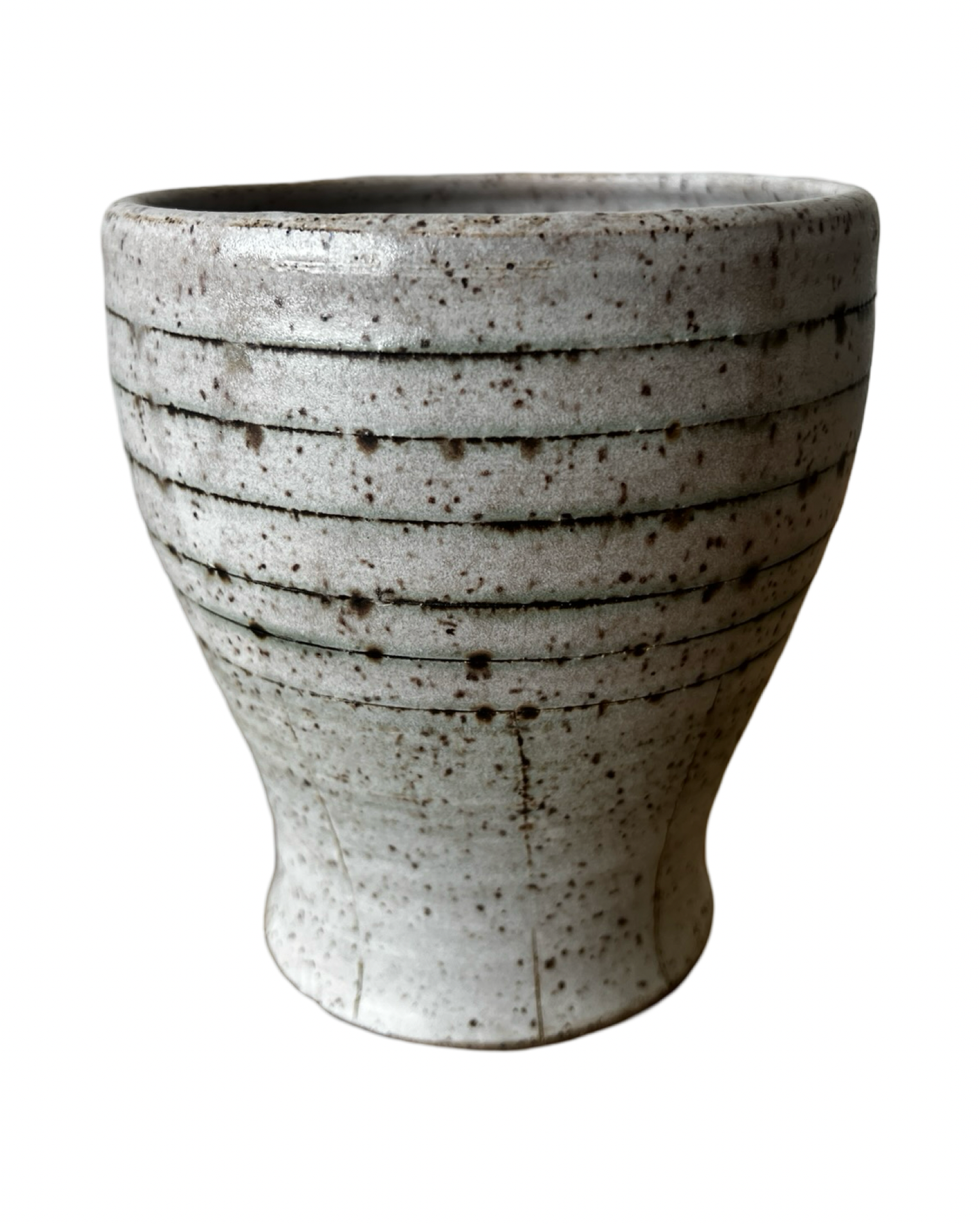 Striped Stoneware Lined Vase
