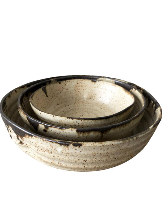 Speckled Glaze Nesting Bowls