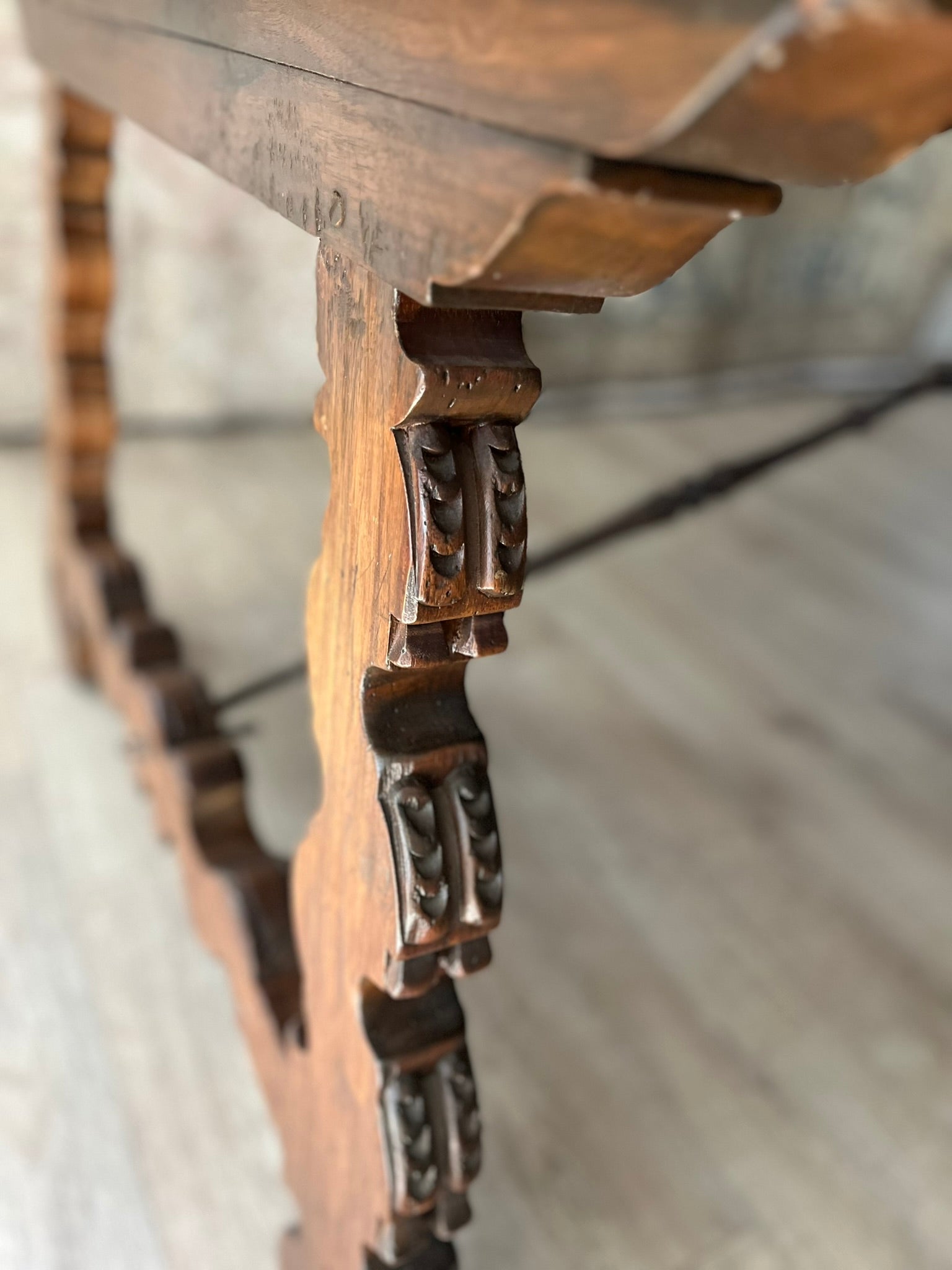 18th Century Spanish Baroque Style Dining Table