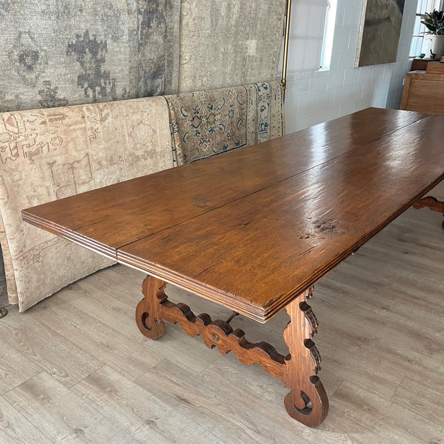 18th Century Spanish Baroque Style Dining Table