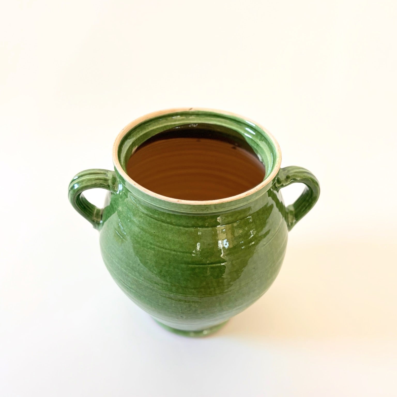 Hungarian Green Pottery Vase