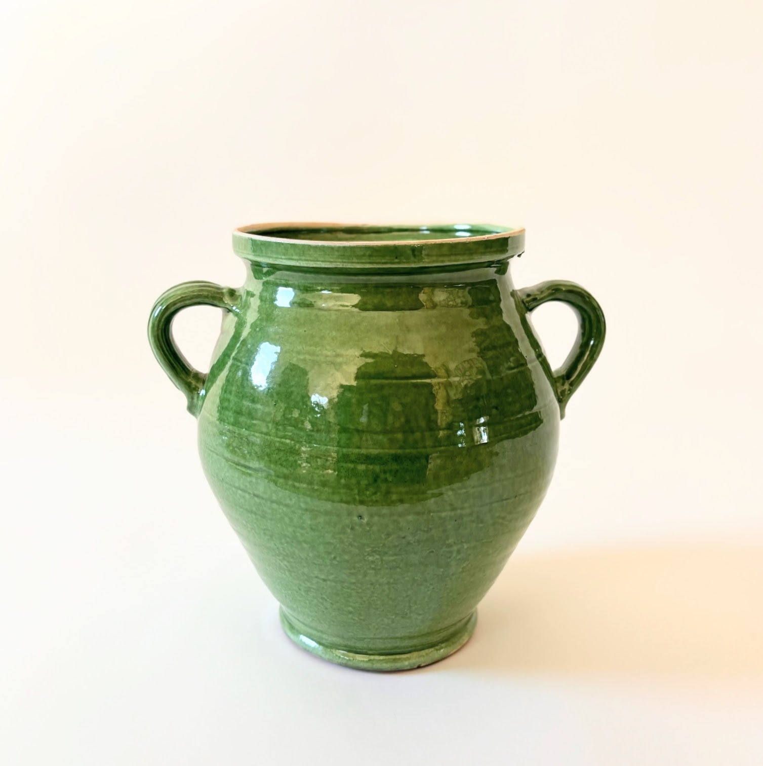 Hungarian Green Pottery Vase