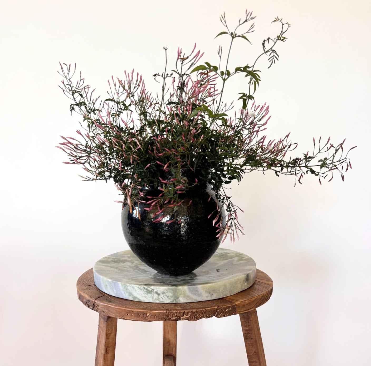 Antique Green Guatemalan Vase, Large