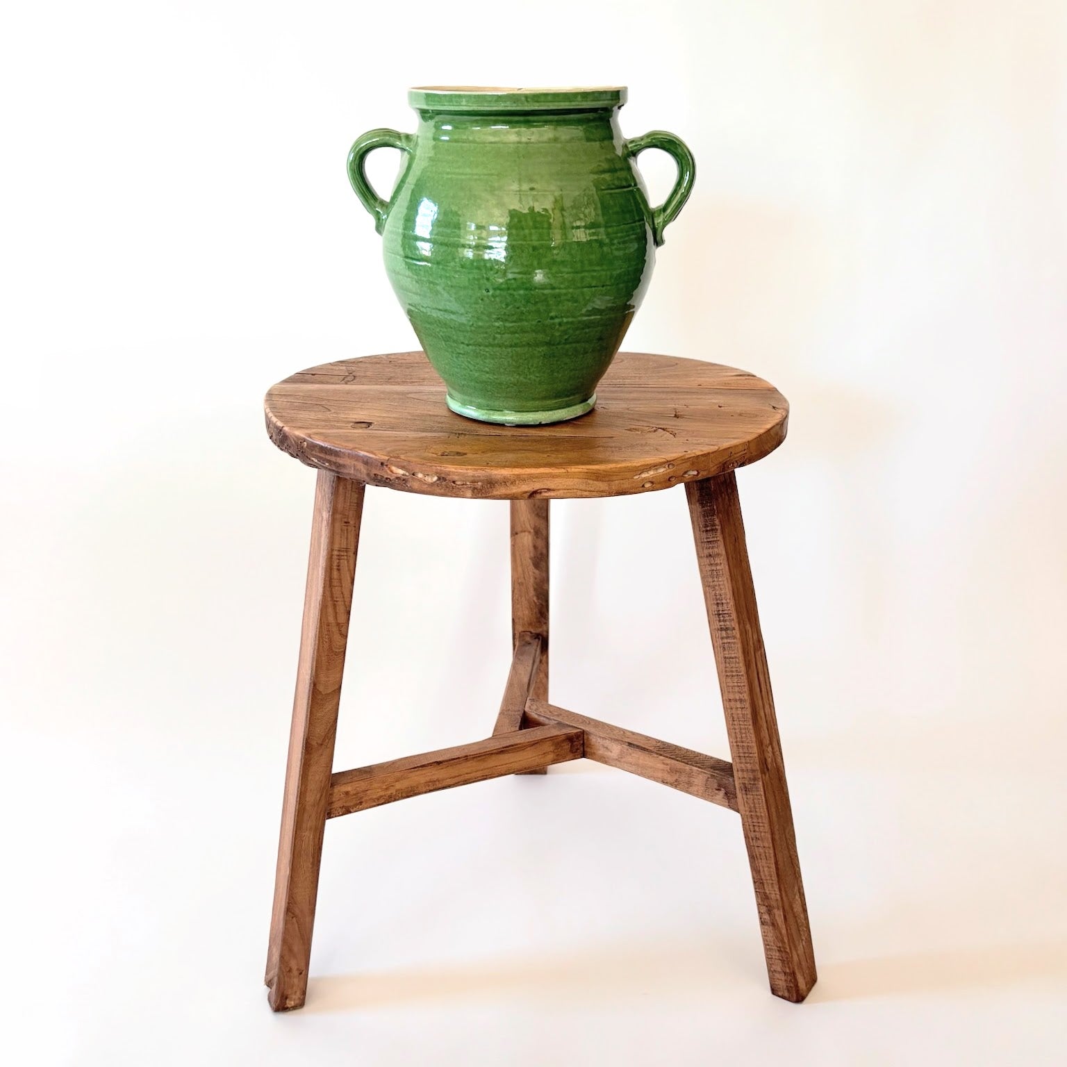 Hungarian Green Pottery Vase