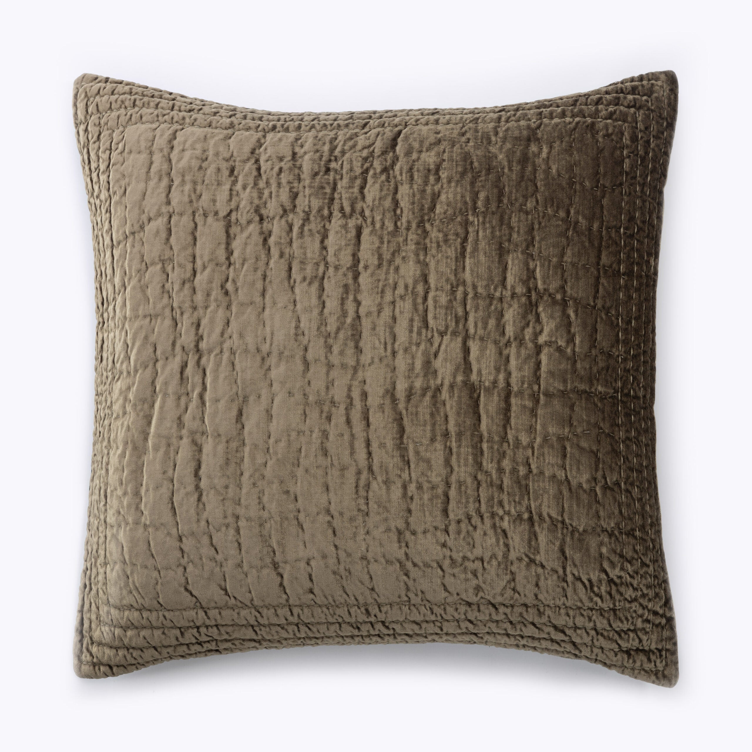 Aurora Quilt Euro Sham, Tobacco