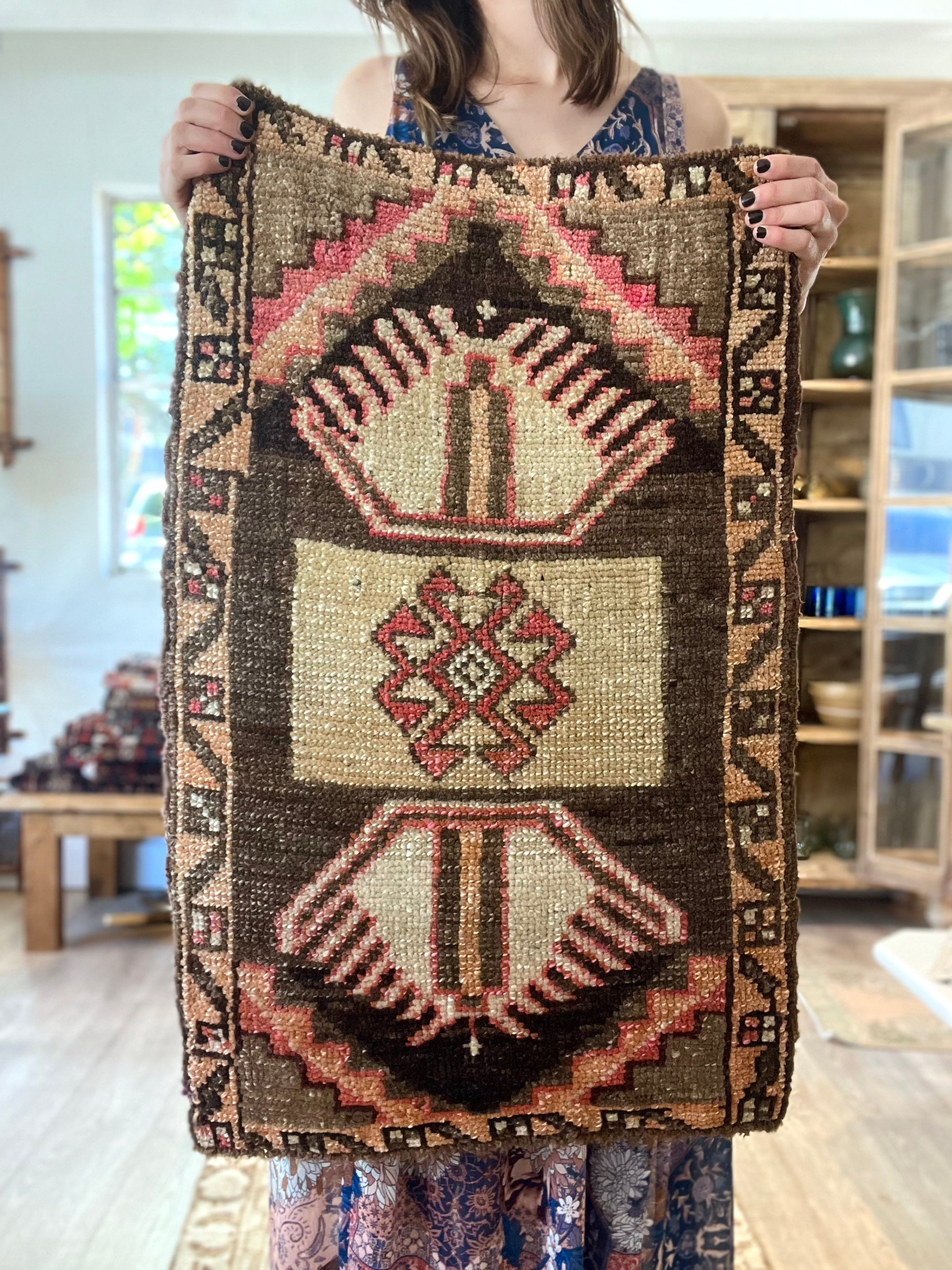 Vintage Turkish Small Rug