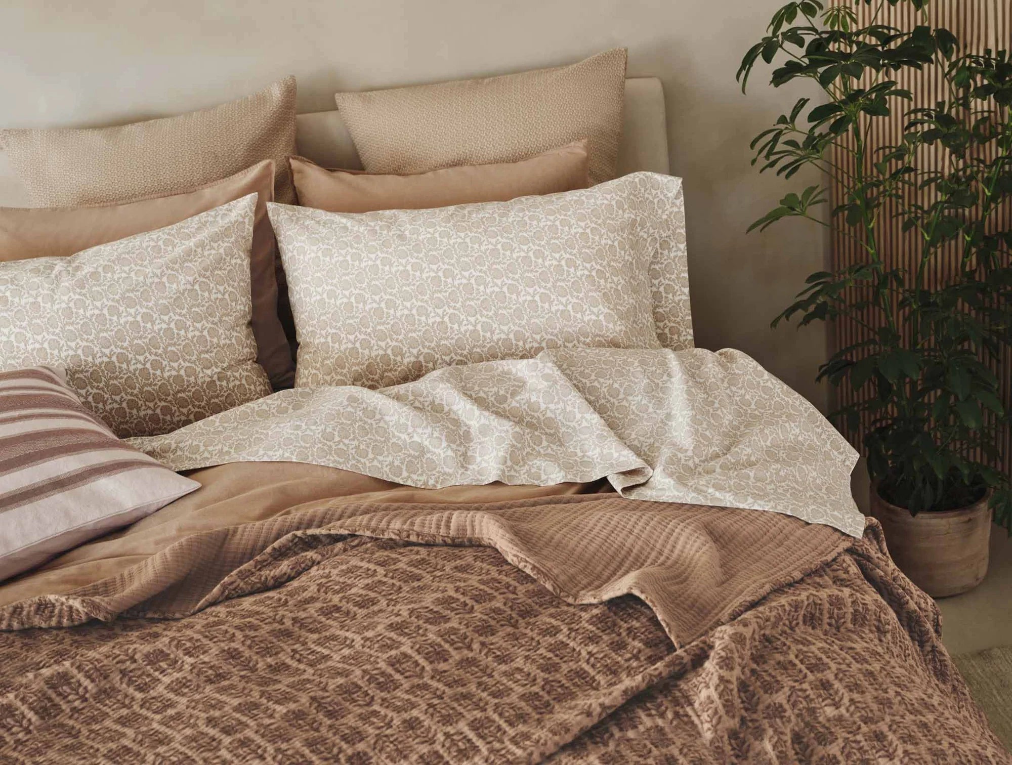 Organic Print Percale Sheet Set