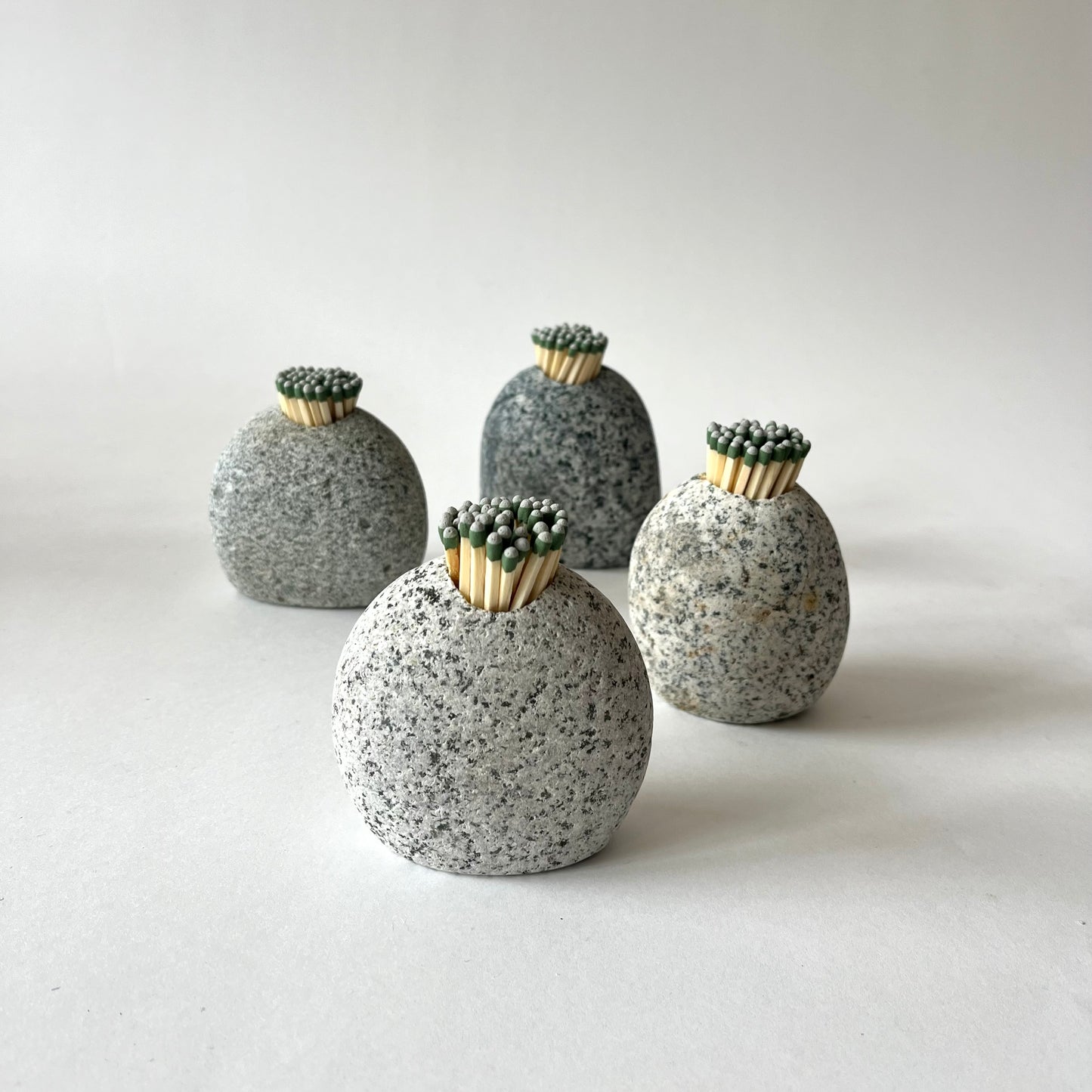 Handcrafted Stone Match Holder