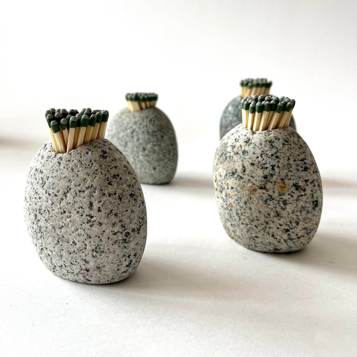 Handcrafted Stone Match Holder